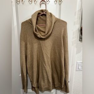 Calvin Klein Cowl Neck Beige Sweater Size XL